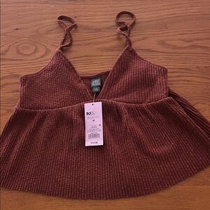 Wild Fable Rust Ribbed Camisole